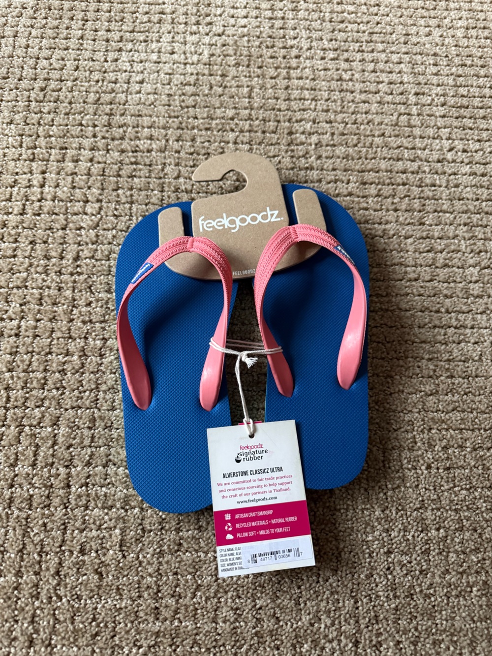 Feelgoodz Flip Flops Size 6